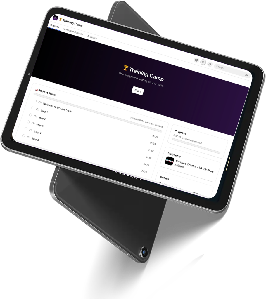 6FC (6-Figure Creator) TikTok shop Training software