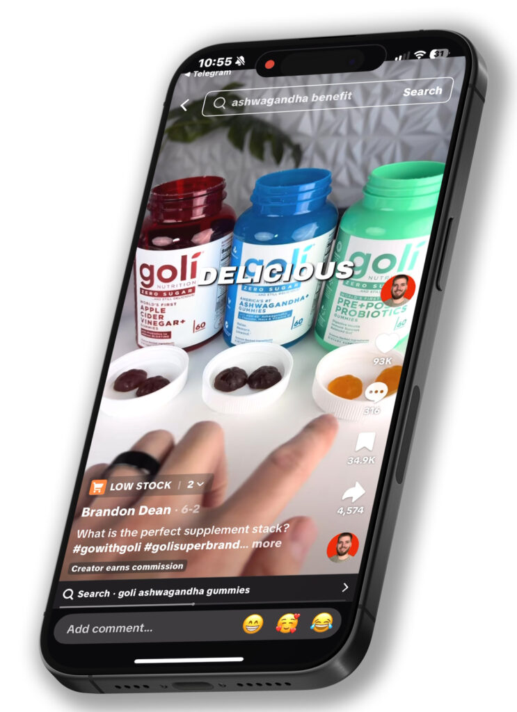 Screenshot of a high-performing TikTok Shop Video